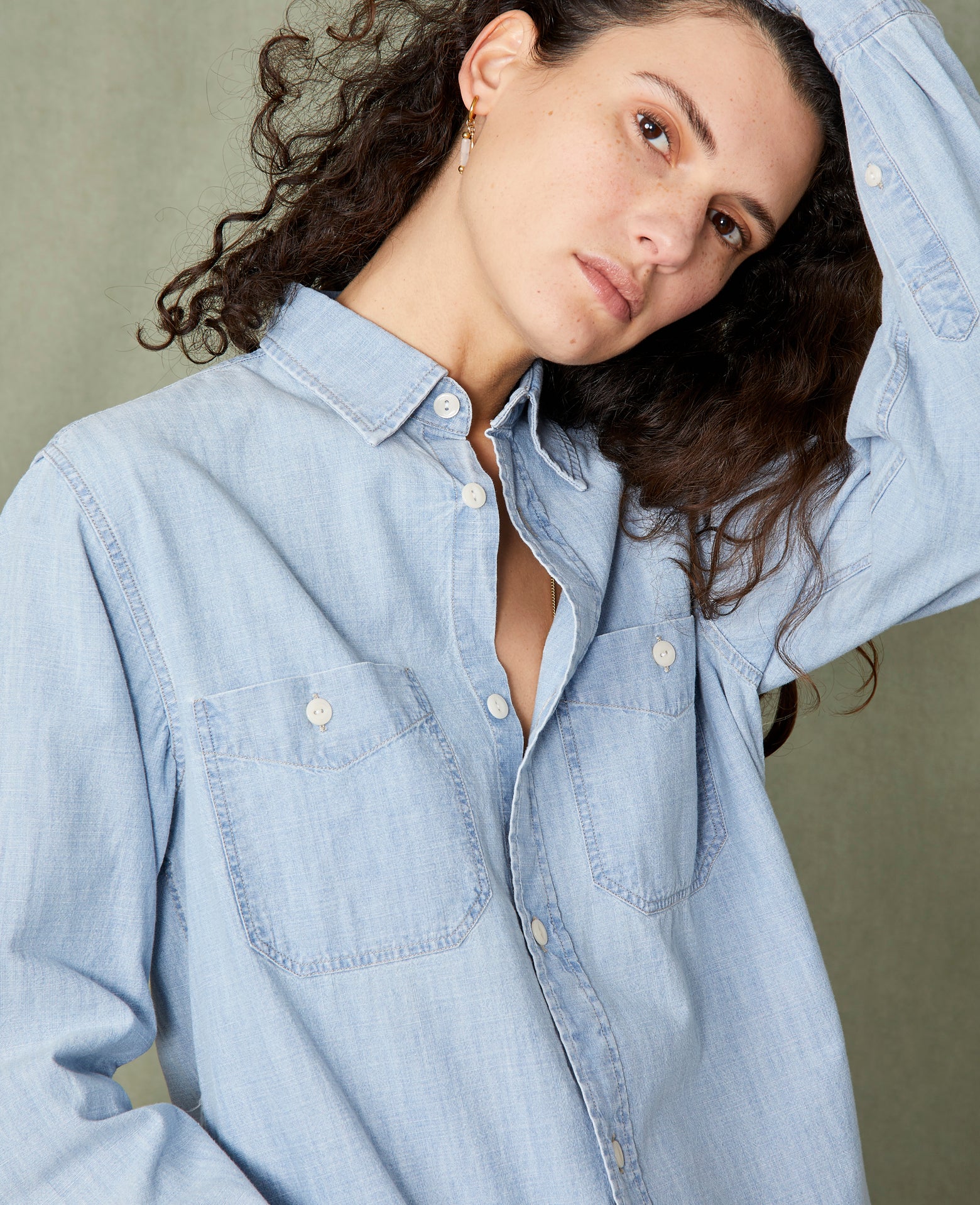 Dungaree shirt bleached chambray – Officine Générale