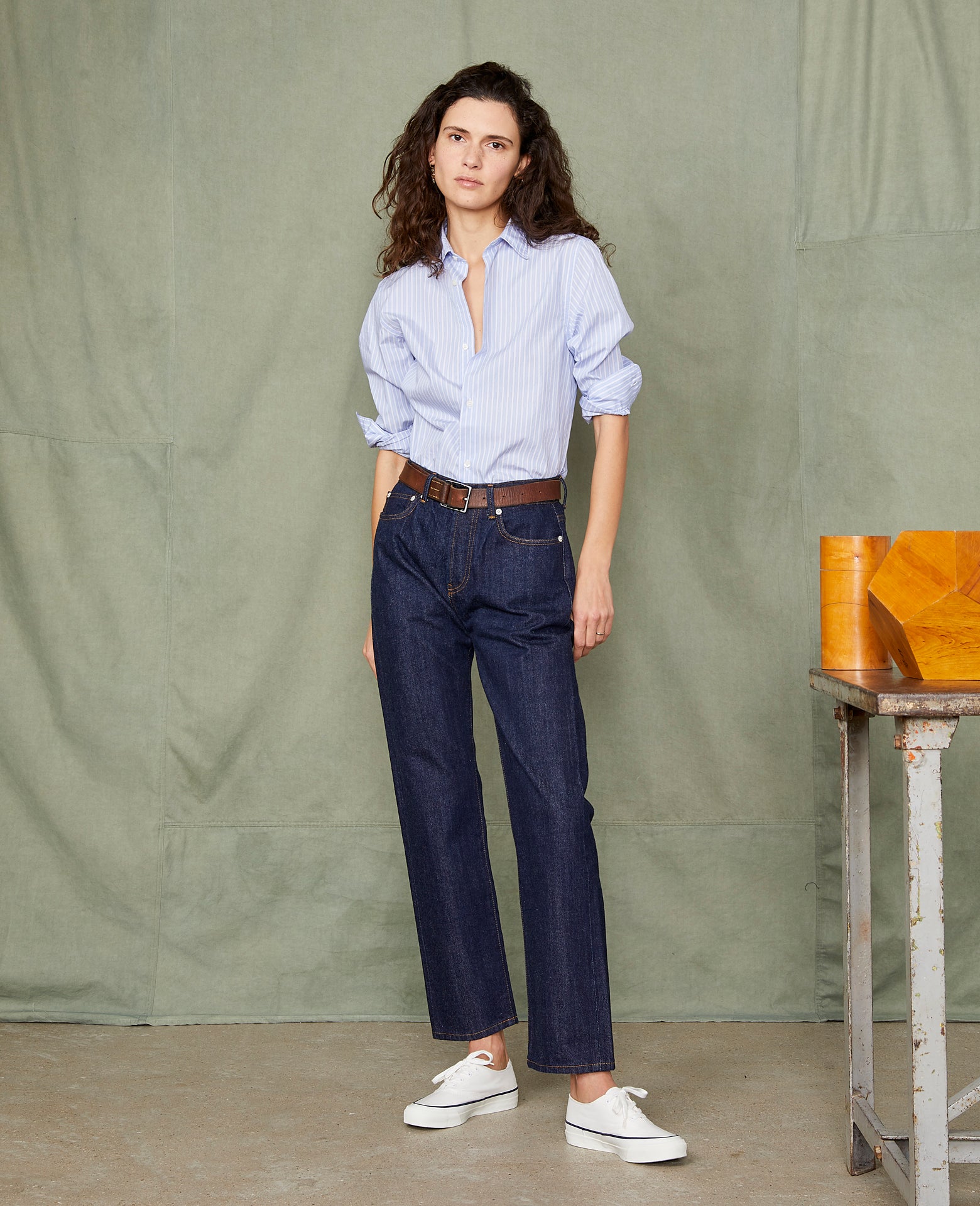 Soft collar shirt italian cotton poplin – Officine Générale