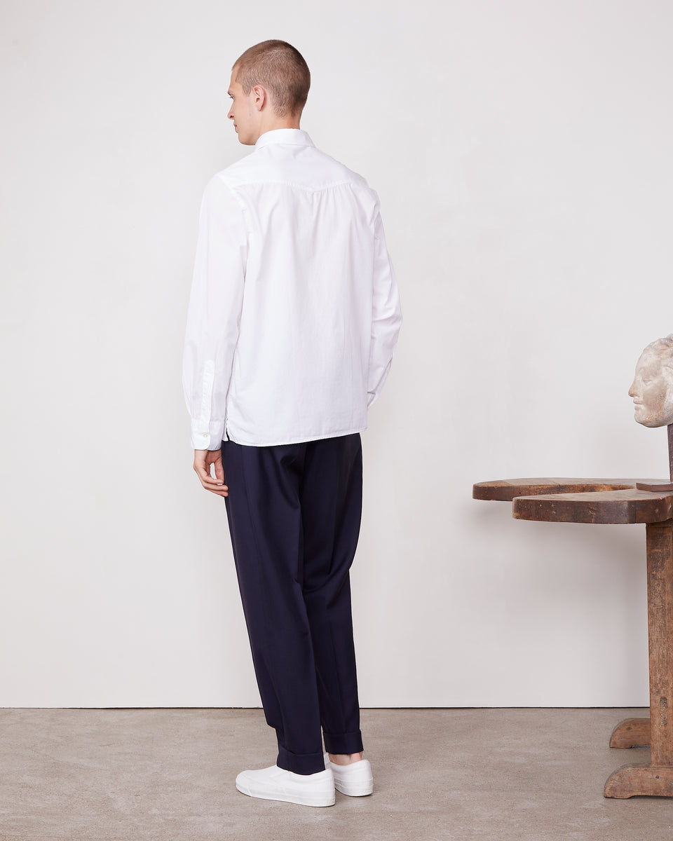 Eloi white cotton poplin 3 - Image 3