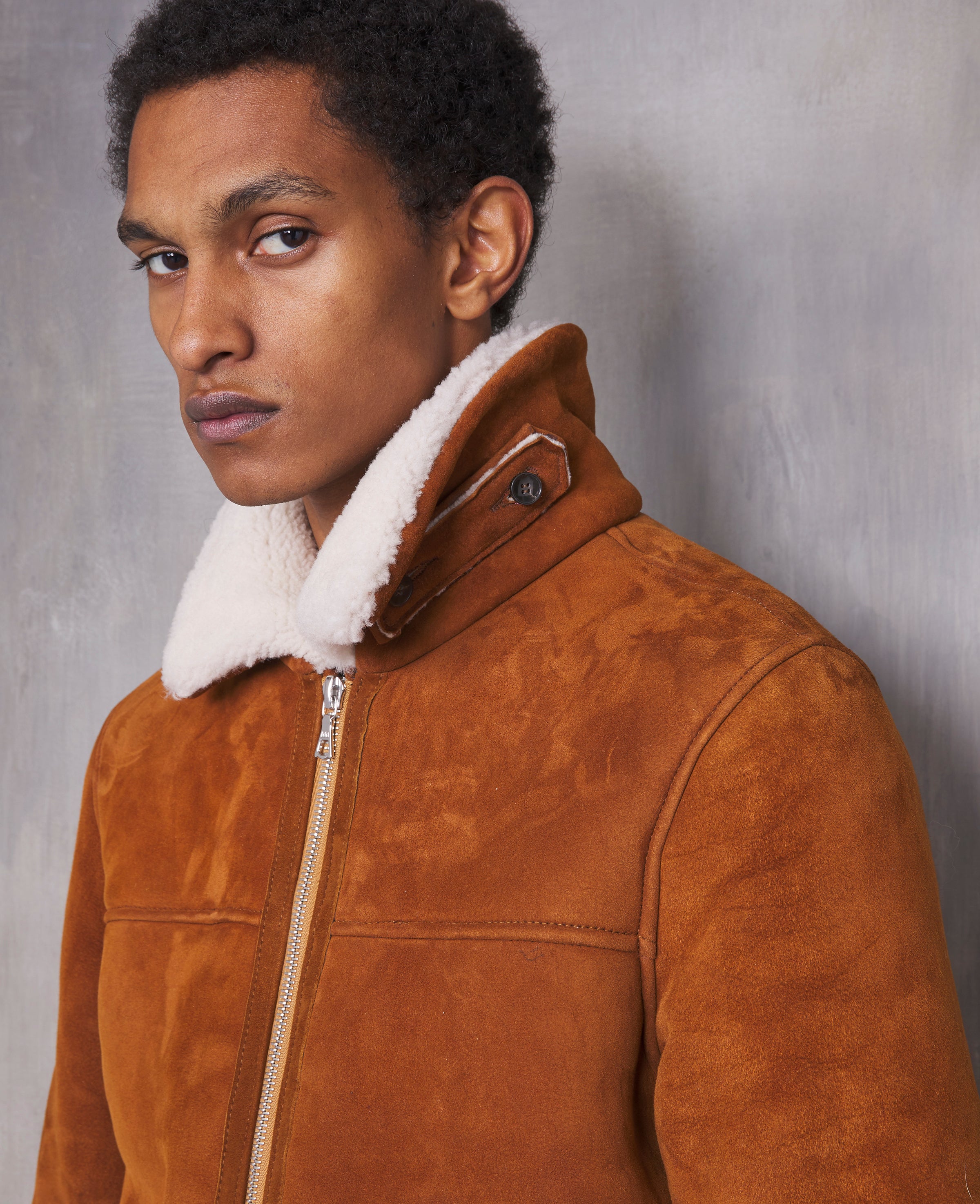 Officine generale 2025 shearling jacket