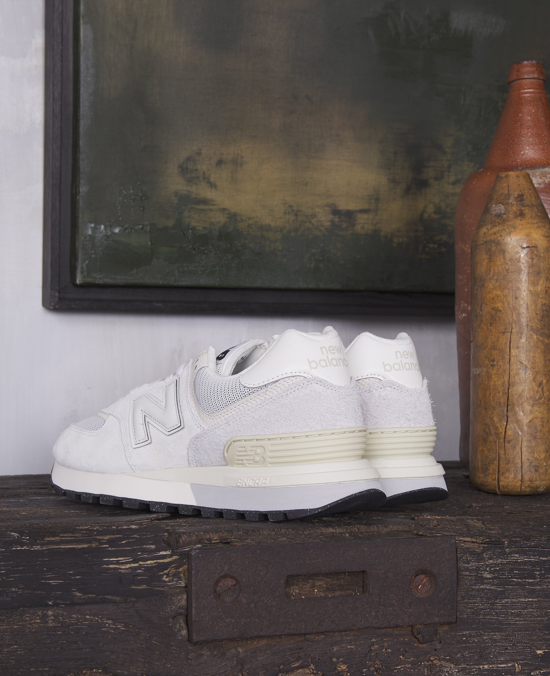 New balance store 574 winter white