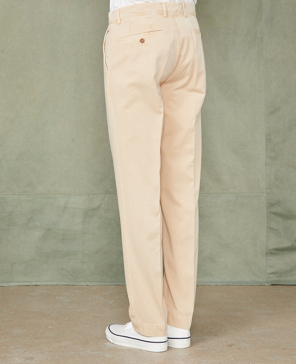 Plain front chino BEIGE - Image 3