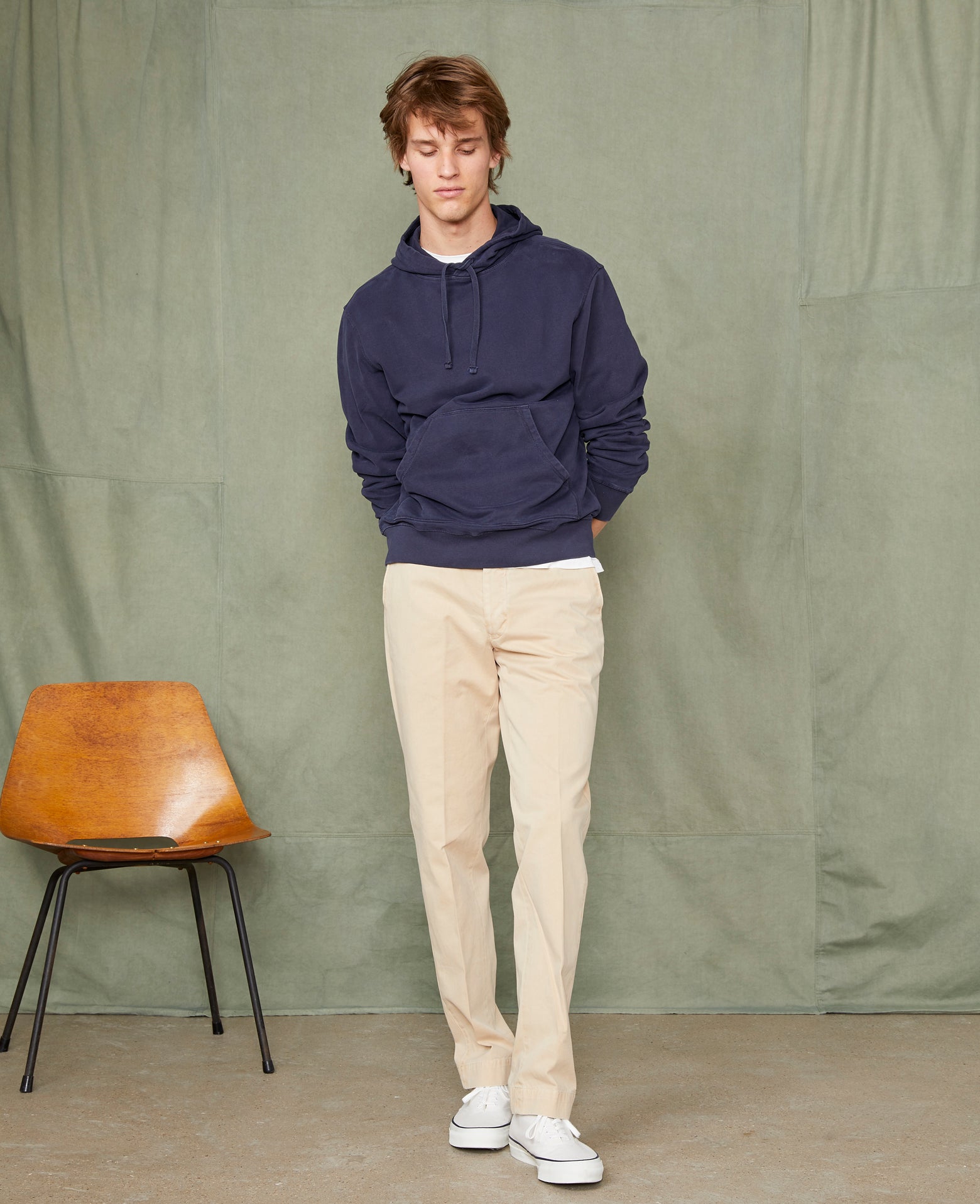 Plain front chino BEIGE - Image 1