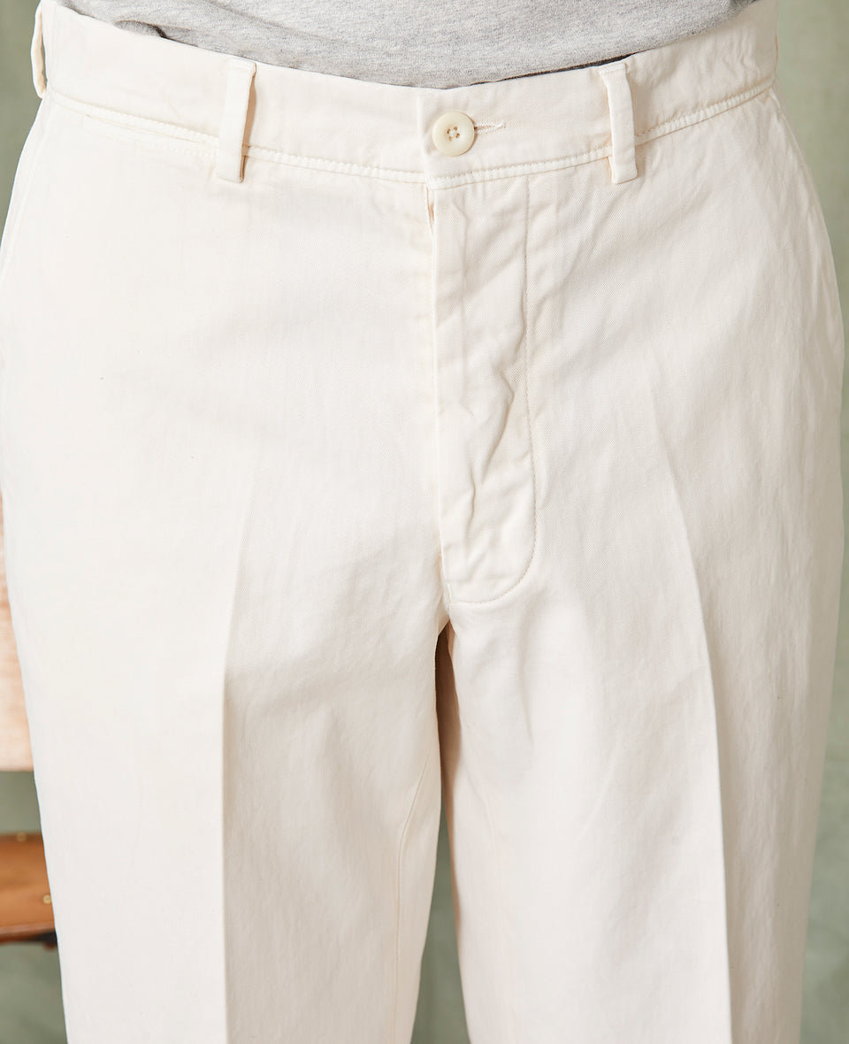 Plain front chino OFF WHITE - Image 3
