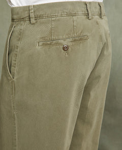 Plain front chino OLIVE - Miniature 4