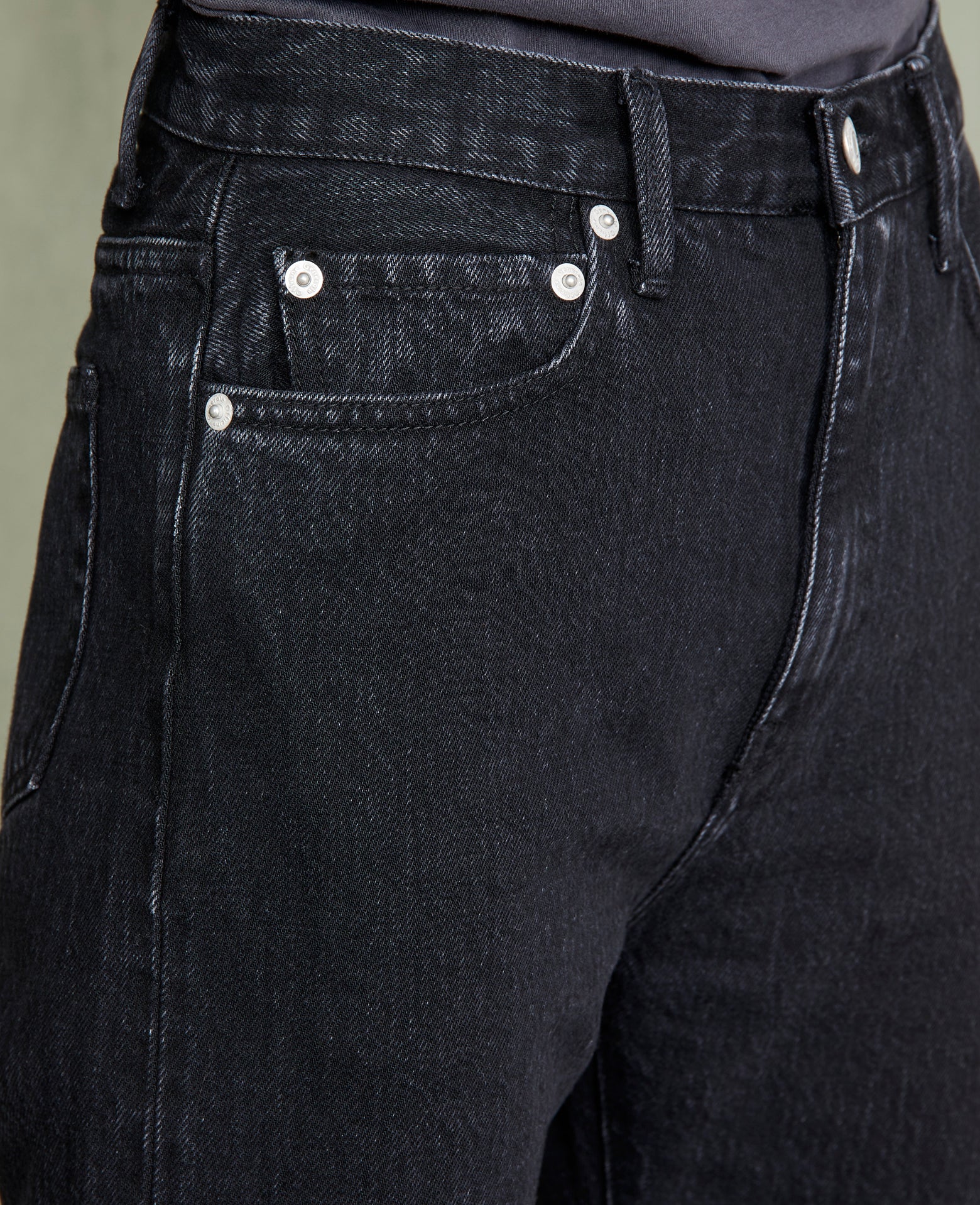 Straight fit denim FADED BLACK - Image 4